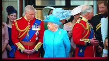Meghan's FIRST EVER Buckingham Palace Fly Past - British Royal Family Trooping The Colour 2018