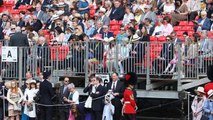 Meghan & Kate dazzled while the Queen giggled on balcony as they attend Trooping the Colour