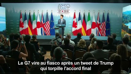 G7: Trudeau salue un "langage de consensus" après le sommet