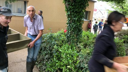 après les inondations au Genest-Saint-Isle en Mayenne