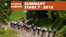 Summary - Stage 7 (Moûtiers / Saint-Gervais Mont Blanc) - Critérium du Dauphiné 2018