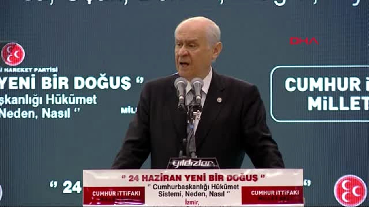 İzmir - MHP Genel Başkanı Bahçeli İzmir'de Konuştu -5