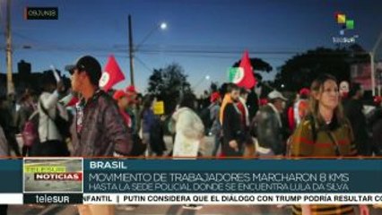 Brasil: MST y movimiento social realizan marchan en apoyo a Lula