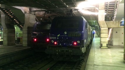 Deux BB 27300 ( Prima ) - Ligne N - Gare Montparnasse ( Paris )