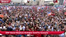 AKP Genel Başkanı Erdoğan İzmit’te konuştu