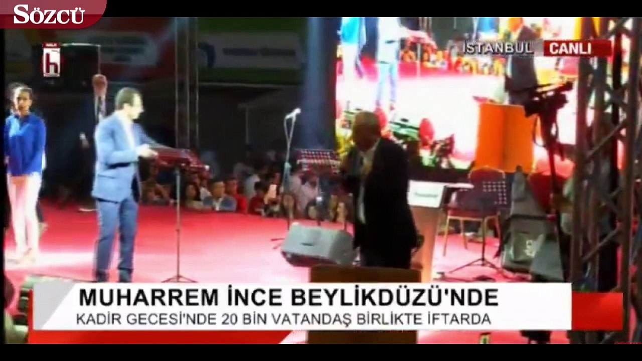 Muharrem İnce Beylikdüzü'nde toplu iftar yemeğine katıldı
