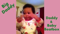 Daddy Teachs Baby Beatbox - Adorable Baby At Home Alone With Father_HD