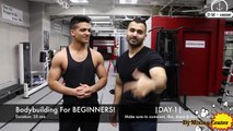 DAY 1- Bodybuilding for BEGINNERS - (Hindi , Punjabi) || How To First Day Starting Jim