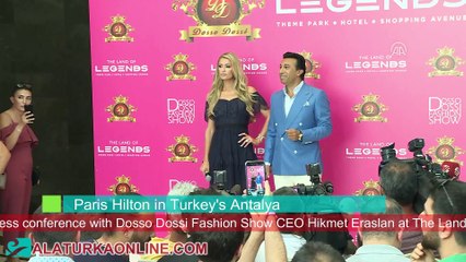 Paris Hilton in Turkey's Antalya - Paris Hilton Antalya'da basın toplantısı düzenledi