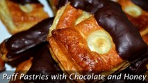 Puff Pastries with Chocolate & Honey - Easy Puff Pastry Dessert Recipe