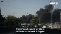 Irak: incendie dans un dépôt de bulletins de vote à Bagdad