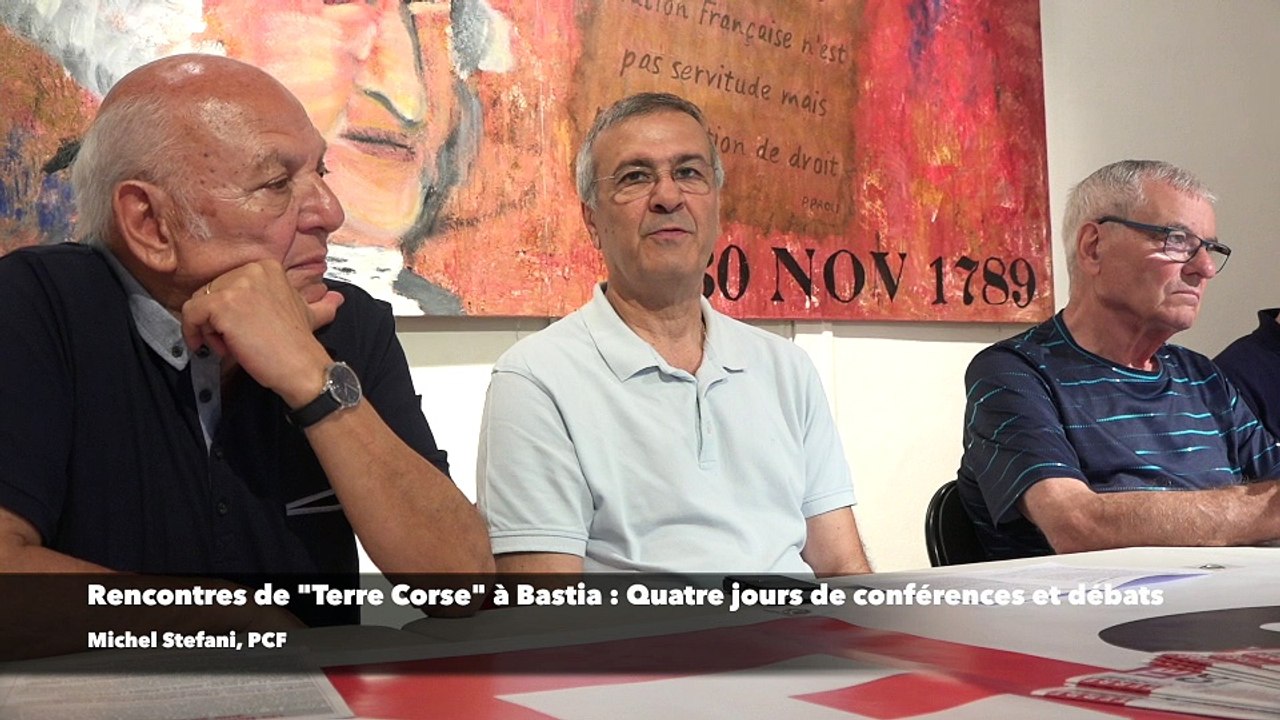 Rencontres de "Terre Corse" à Bastia : Quatre jours de conférences et débats