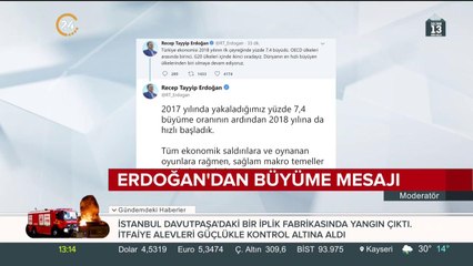 Türkiye yüzde 7,4 büyüdü