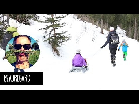 France, La Clusaz - Winter Walk at Beauregard