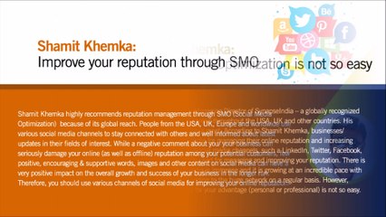 Shamit Khemka- Social media is a trusted platform among buyers