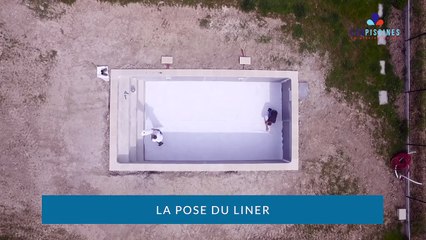 EcoPiscines : la pose du liner