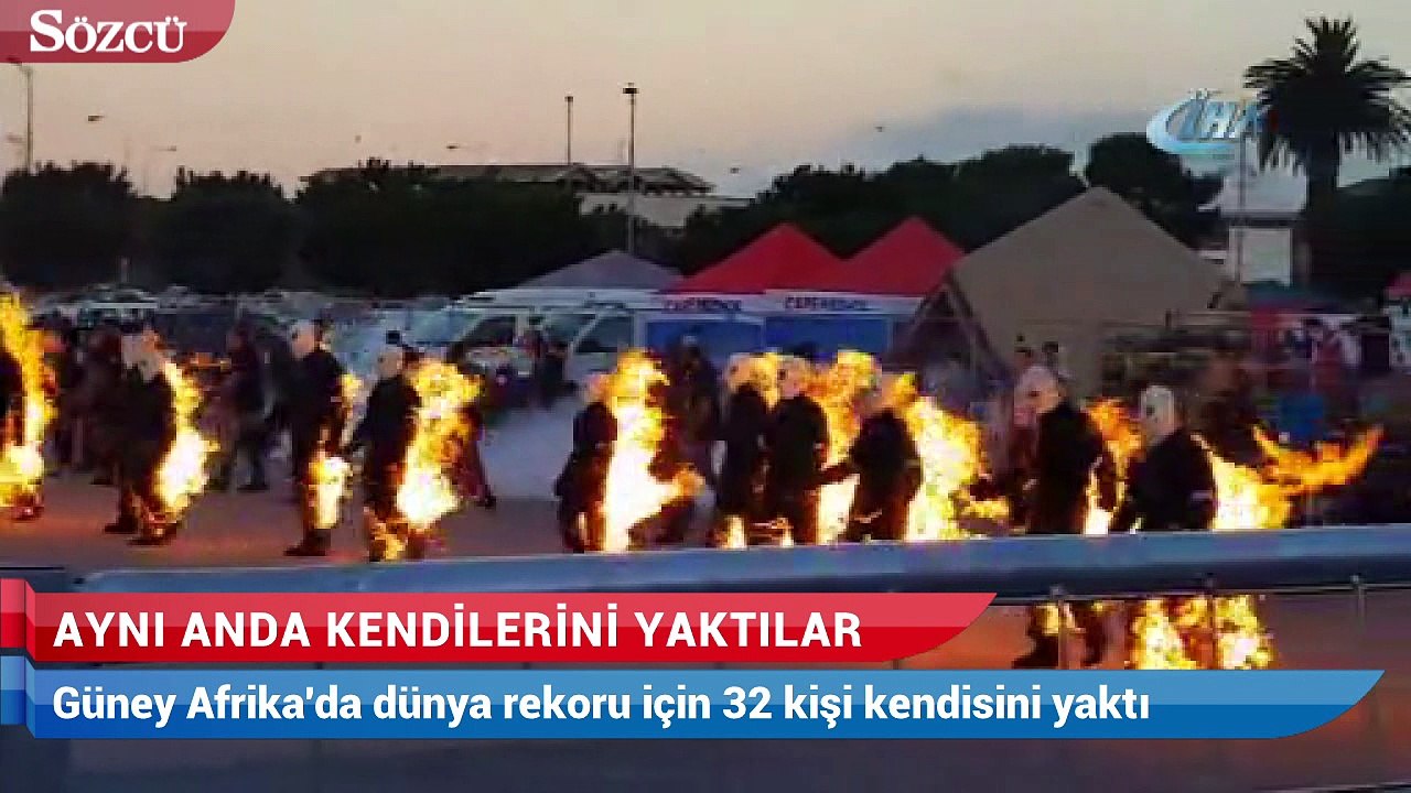 Aynı anda kendilerini yaktılar
