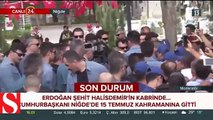 Cumhurbaşkanı Erdoğan, Şehit Ömer Halisdemir�in kabrini ziyaret etti