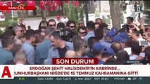 Cumhurbaşkanı Erdoğan, Şehit Ömer Halisdemir�in kabrini ziyaret etti