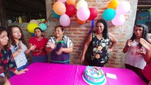Empezó el reto de baile de Xiomara Felicidades Estela y Anthony en su cumpleaños Parte 2/2