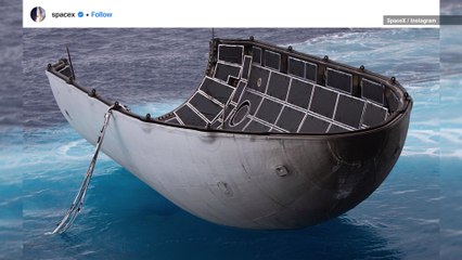 SpaceX Barely Misses Saving Rocket Nose with 'Catcher's Mitt' Boat