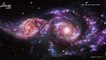 Two Spiral Galaxies Collide in New Hubble Video