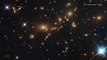 Huge Galaxy Cluster Spotted by Hubble Space Telescope