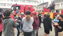 Surprise des pompiers au collège Saint-Louis
