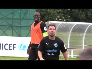 Usain Bolt & The World XI Team Ahead Of Soccer Aid