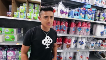 RIDING AIR MATTRESS DOWN MALL ESCALATOR!