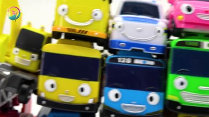 TAYO Buses TOWER???? LEARN COLOR & PLAY GAME with TAYO CARS!! ♥ [토이위자드] TOY WIZARD