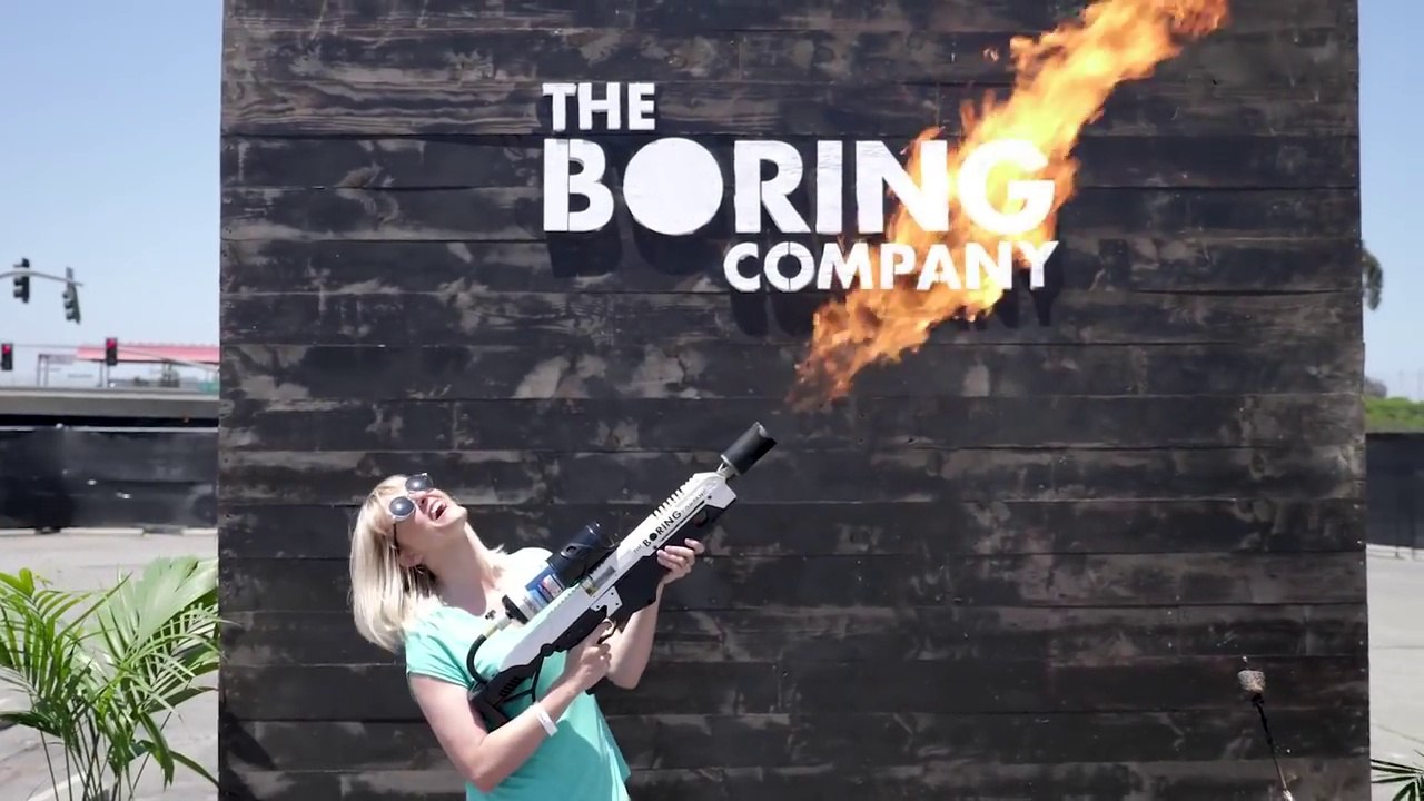 ELON MUSK CREATED A FLANETHROWER - SOLD IT AT 500 DLLS - Boring Company
