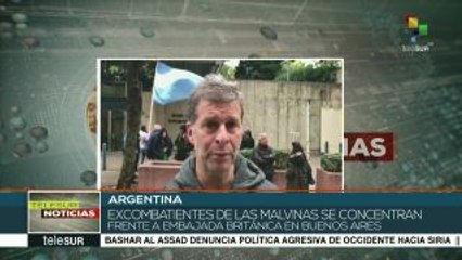 Conmemoran excombatienes argentinos Día de la soberanía sobre Malvinas