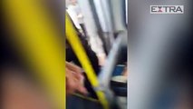 Estudante e rodoviária brigam dentro de ônibus