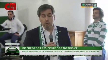 VIDEO: Adepto do Sporting manda calar Bruno de Carvalho