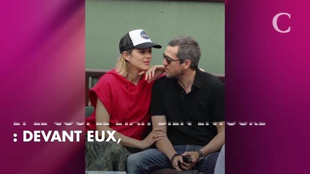 PHOTOS. Roland Garros : Marion Cotillard et Guillaume Canet, complices et inséparables