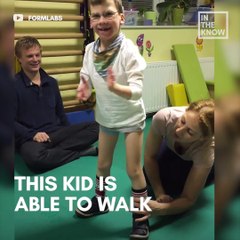This 7-year-old with cerebral palsy can walk thanks to his dad’s innovative 3D printed idea ❤️️