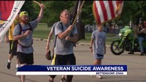 Vet Raises Suicide Awareness by Running Across Iowa Carrying American Flag