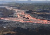 Lava From Kilauea Flows Through 'Braided' Channels in Hawaii