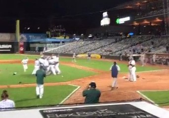 Pitcher Rushes to Consoles Losing Friend After Striking Him Out For Championship Win