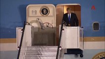 WATCH: US President Donald Trump arrives in Singapore for the #TrumpKimSummit in the Air Force One that touched down at Paya Lebar Airbase just moments ago.
