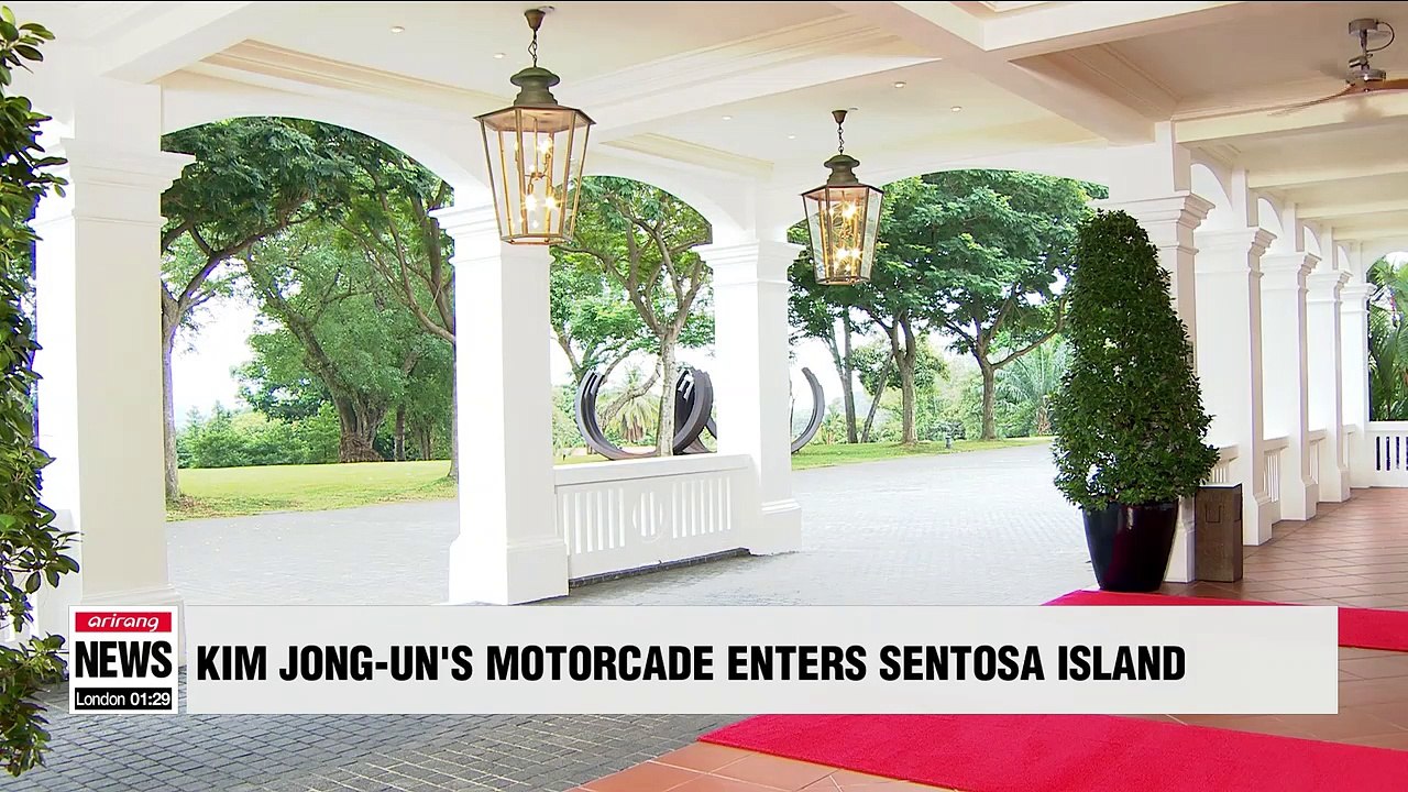 Kim Jong-un about to enter sentosa island
