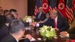Deuxième poignée de main pour Donald Trump et Kim Jong-un en réunion de travail
