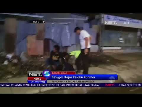 Kejar-kejaran Petugas dengan Pelaku Curanmor di Bogor NET5
