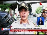 Tabrak Pembatas Tol, Truk sampah Tergantung di Jembatan