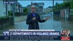 Inondations: des rues transformées en rivières à Châteaubriant (Loire-Atlantique)