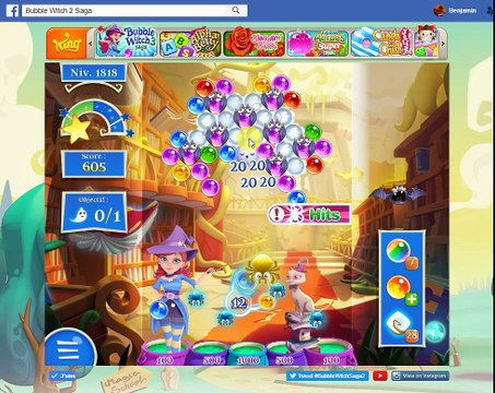 Bubble Witch Saga 2-Level 1818