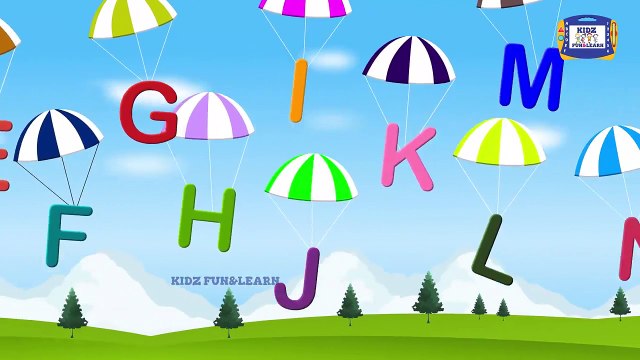 Learn Alphabets with Parachute - Parachutes song for Kids - Parachutes teaching Alphabets - KFL