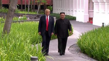 [현장영상] 김정은·트럼프 산책 "만남 기대 이상...곧 서명" / YTN