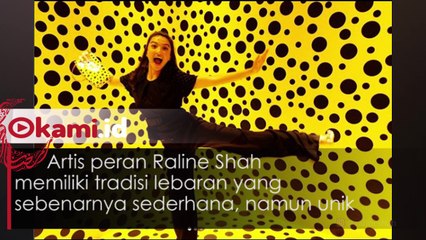 Membangunkan Dua adiknya Sebelum Sholat Ied, jadi Tradisi  Lebaran Raline Shah
